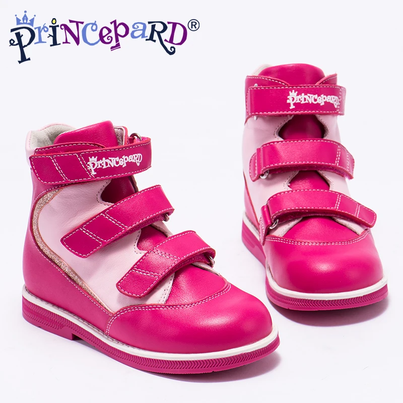 Princepard/2018 Лидер продаж ортопедическая обувь для девочек сезон весна осень розовые