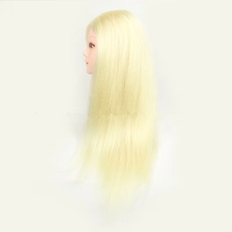 85% блондин человеческие вплетаемые волосы Учебные головы манекены