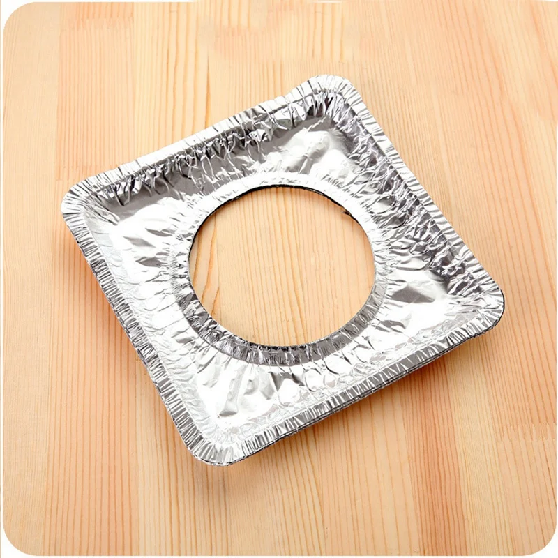 10 шт. прокладка для чистки газовой плиты из толстой алюминиевой фольги