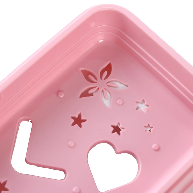 Transparent Cover With Hollow Drain Soap Box Household Bathroom Waterproof Soap Box Storage Box Soap Dish Holder