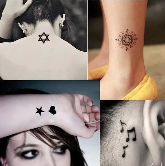 100 шт. мужские и женские тату наклейки со штрихкодом|sticker label paper|paper postcardsticker chrome |