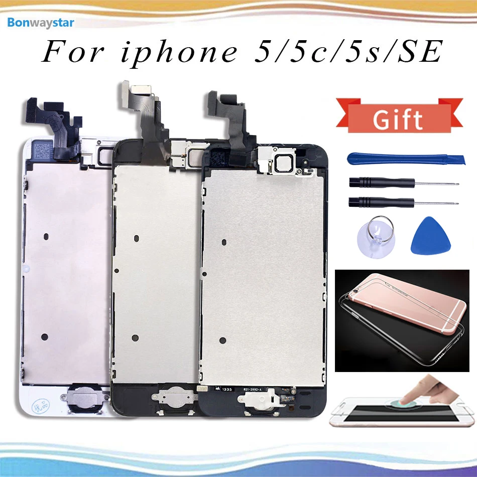 ЖК дисплей Bonwaystar 1136x640 для iphone 5 5c se полный комплект в сборе 4 дюймовый экран 5s