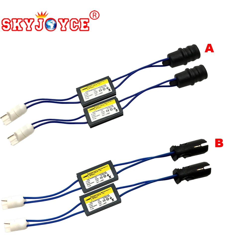 SKYJOYCE 1 пара Мягкий/жесткий 168 194 W5W светодиодный декодер canbus без подавитель предупреждений об ошибках светодиодный нагрузочная коробка резисторов Can-bus T10 светодиодный светильник