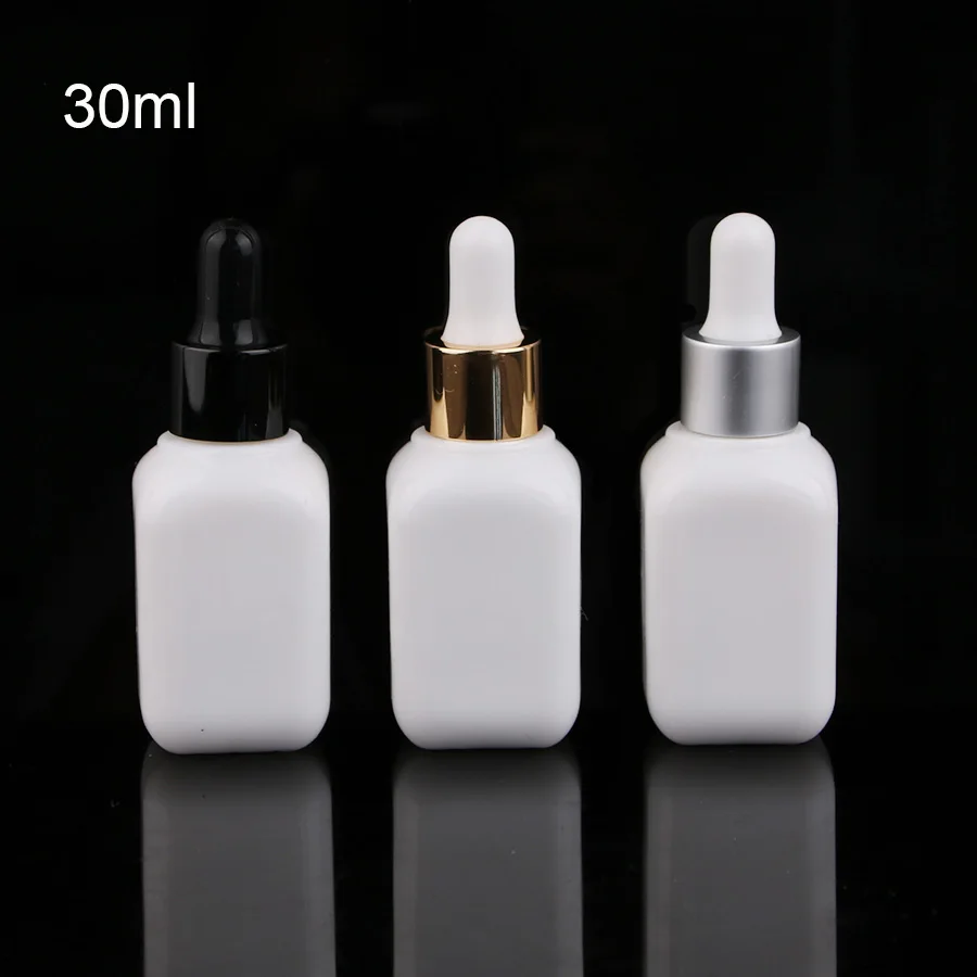 Merx Beauty оптовые продажи 6 шт 30 мл/50 мл стеклянная капельница белая бутылка пустые