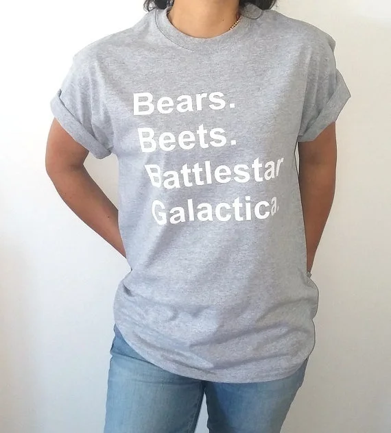 Футболки унисекс с надписью Beets Battlestar Galactica и футболки для подростков офис ТВ шоу