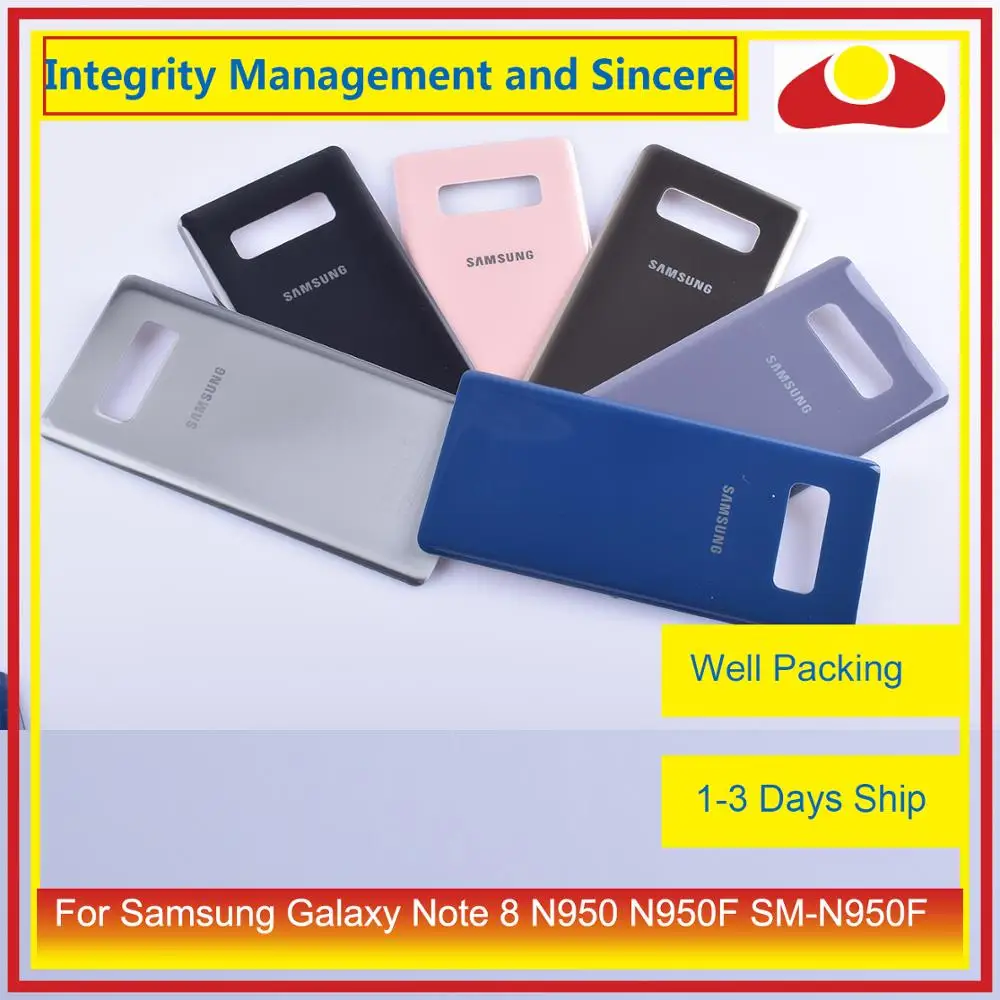 Оригинал для Samsung Galaxy Note 8 N950 N950F SM N9500 корпус батарейного отсека заднее стекло