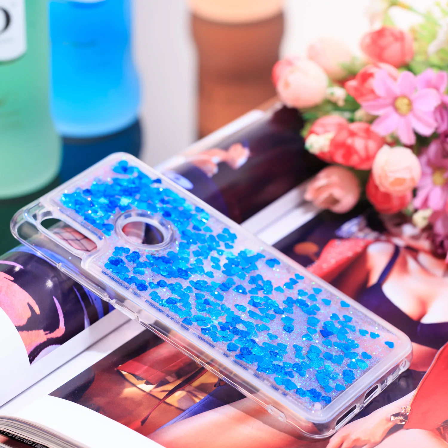 Bling Glitter For coque Xiaomi Redmi Note 5 pro Soft Silicone case Crystal Sequins Quicksand funda cover |