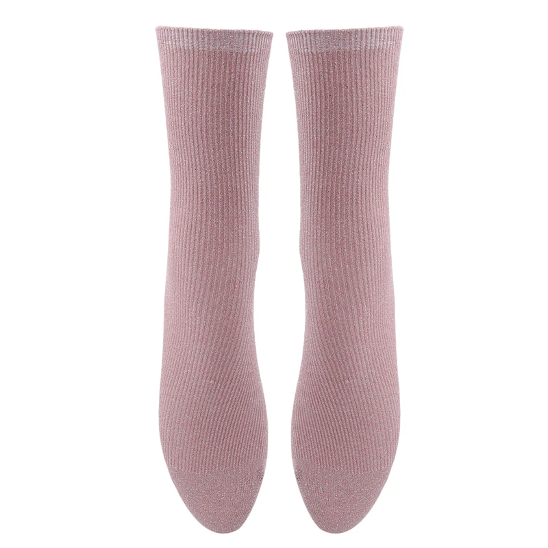 

1T Adult Kids Children Bling Bling Knee High Socks Baby Girls Solid Colors Leg Warmer Calcetines Cotton Socks Korean Style