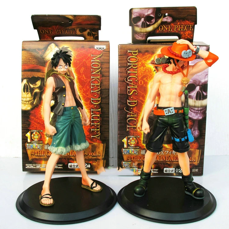 2 шт./лот новые японские Аниме One Piece Monkey.D.Luffy Portagas D Ace ПВХ фигурки Набор игрушек