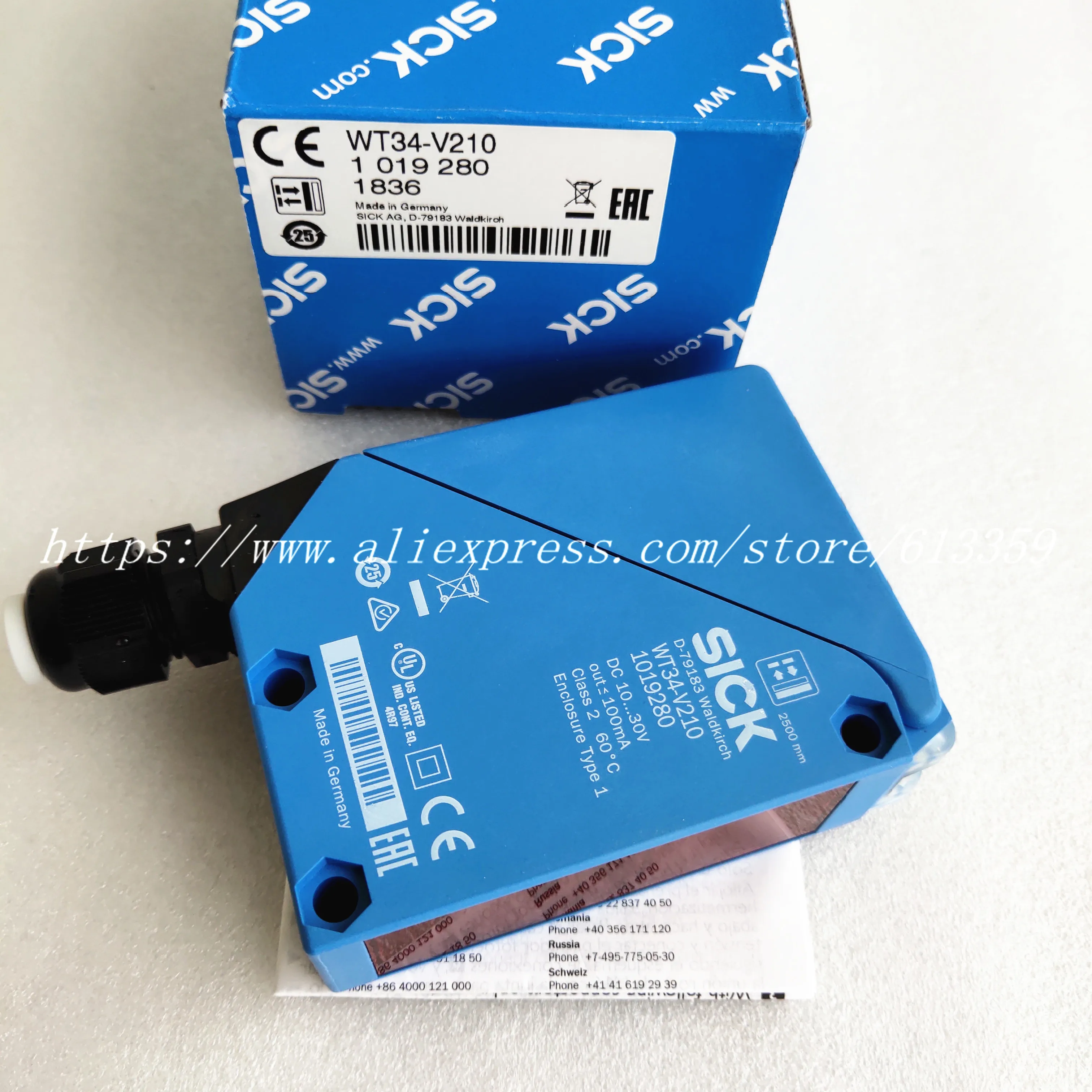 WT34 V210 R210 фотоэлектрический переключатель Датчик Sick 100% новый и оригинальный|proximity