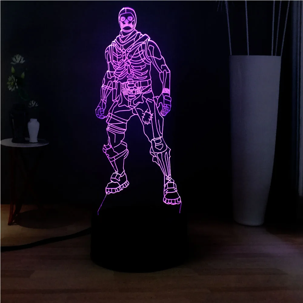 3D LED ночник для сна RGB 7 цветов Изменение USB переключатель акриловая настольная