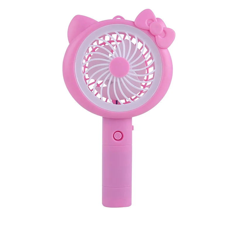 Cute Cat Pattern Three-vane Mini USB Fan for Office Home Portable Computer PC Electric Laptop with Led Light | Бытовая техника