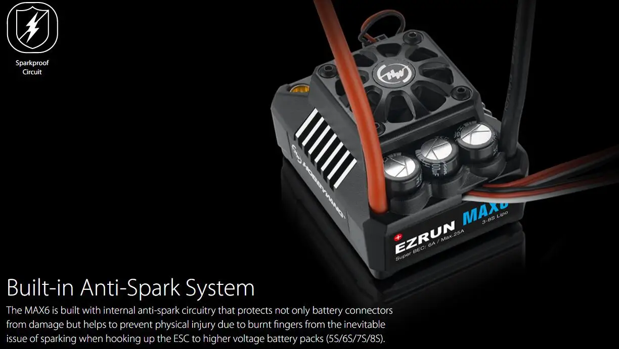Щеточный электронный регулятор скорости Hobbywing EzRun Max6 V3 160A автомобиль rc ESC Скорость контроллер Водонепроницаемый бесщеточный ESC для 1/6 1/7 1/8 RC автомобиль