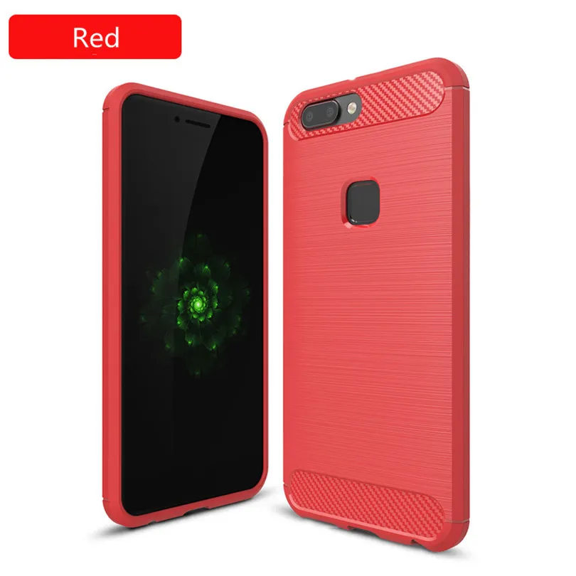 Elivebuy Cellphone Cover Carbon fiber drawing wire frame Housing For Vivo X20 Plus Silicone Protection Cases |