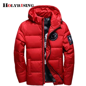 Holyrising jaqueta masculina, мужской пуховик, Мужское пальто с капюшоном, casaco masculino inverno, мужской зимний тонкий пуховик на утином пуху, 18381