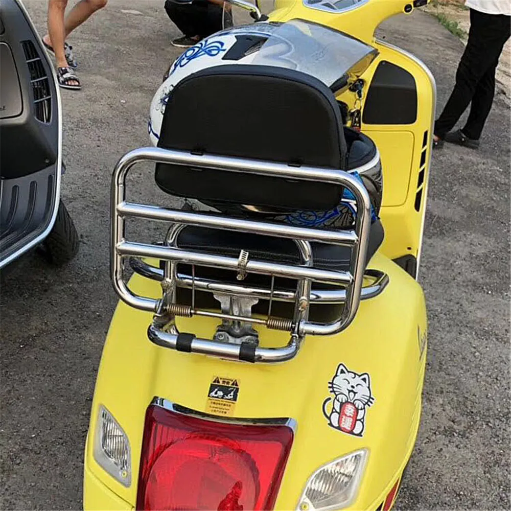 Задняя багажная стойка с бонусным металлическим зажимом для Vespa GT GTS GTV 60 125 150 200 250