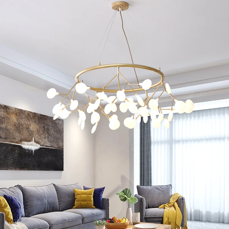 Золотая железная арт-люстра TRAZOS 2019 люстра с подвеской освещение для кофейной