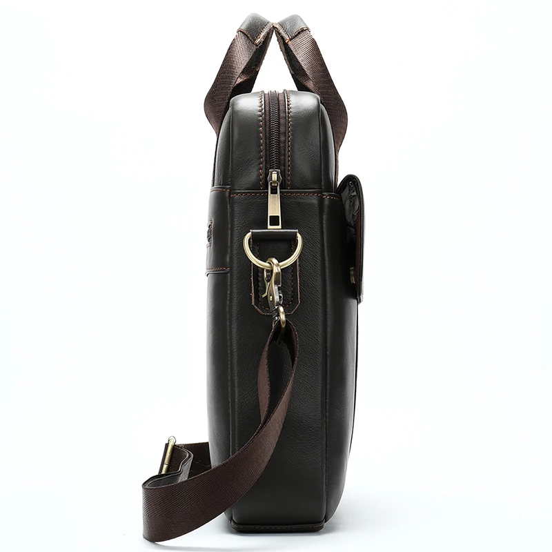 Сумка-тоут WESTAL мужская из натуральной кожи вертикальная Сумочка на плечо деловой