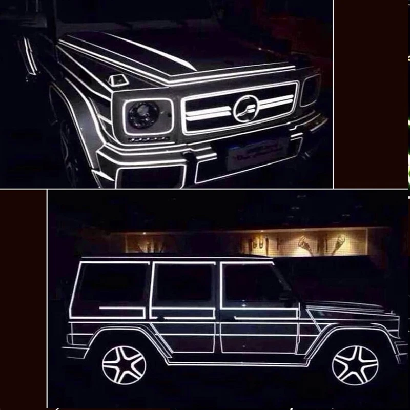 ZDPARTS 5 м * 1 см автомобиля Предупреждение крепления светоотражающей полоски