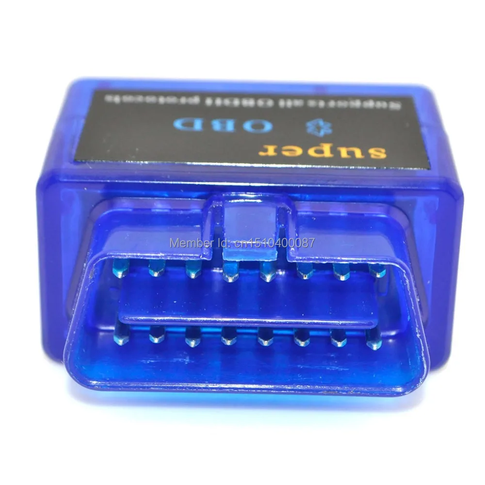 Mini Auto ELM327 Bluetooth V1.5 ODB2 ODBII Car Diagnostic Scanner Tool for Torque Android (Blue) | Автомобили и мотоциклы