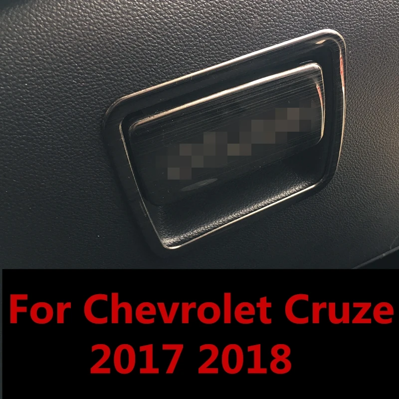 Для Chevrolet Cruze 2017 2018 коробка из нержавеющей стали со стикером для хранения ручка