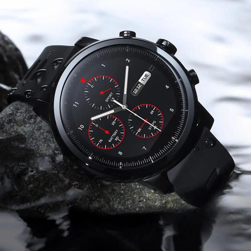 Amazfit Stratos Смарт-часы приложение Ver 2 для женщин и мужчин gps PPG монитор сердечного ритма 5ATM водонепроницаемый Встроенный музыкальный спортивный Смарт-часы