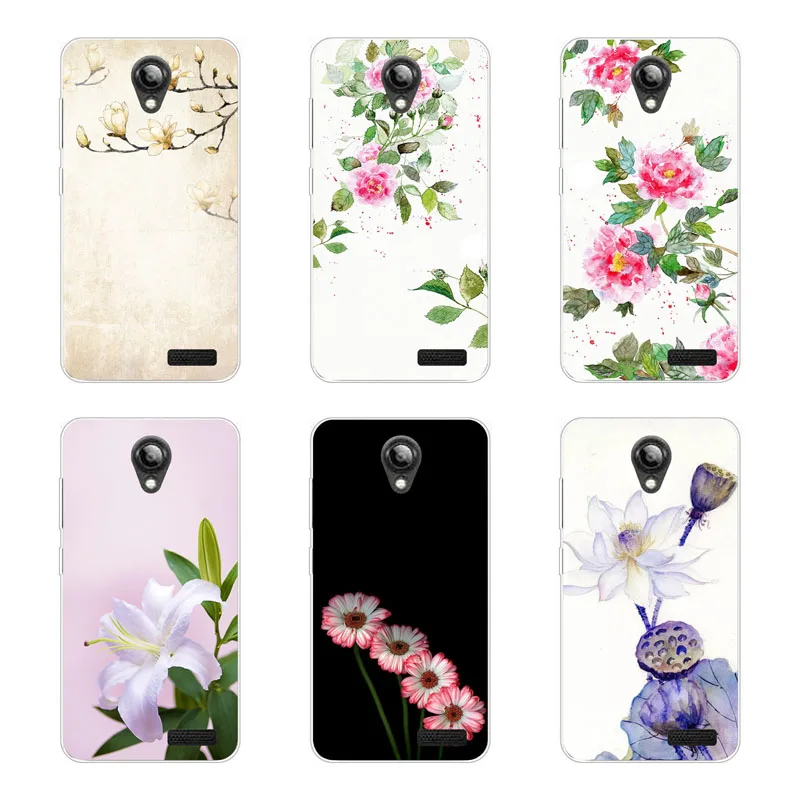 lenovo a319 Case Silicon flowers Painting Soft TPU Back Cover for Protect Phone cases shell |