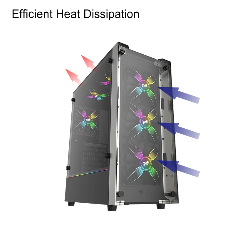Aigo 120 мм RGB корпусный вентилятор для компьютера ультра бесшумные вентиляторы с