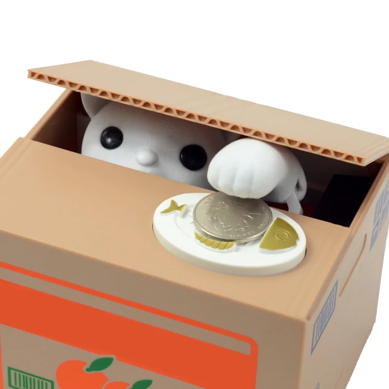 Новинка 2018 копилка креативного дизайна с забавным котенком и крадущим для