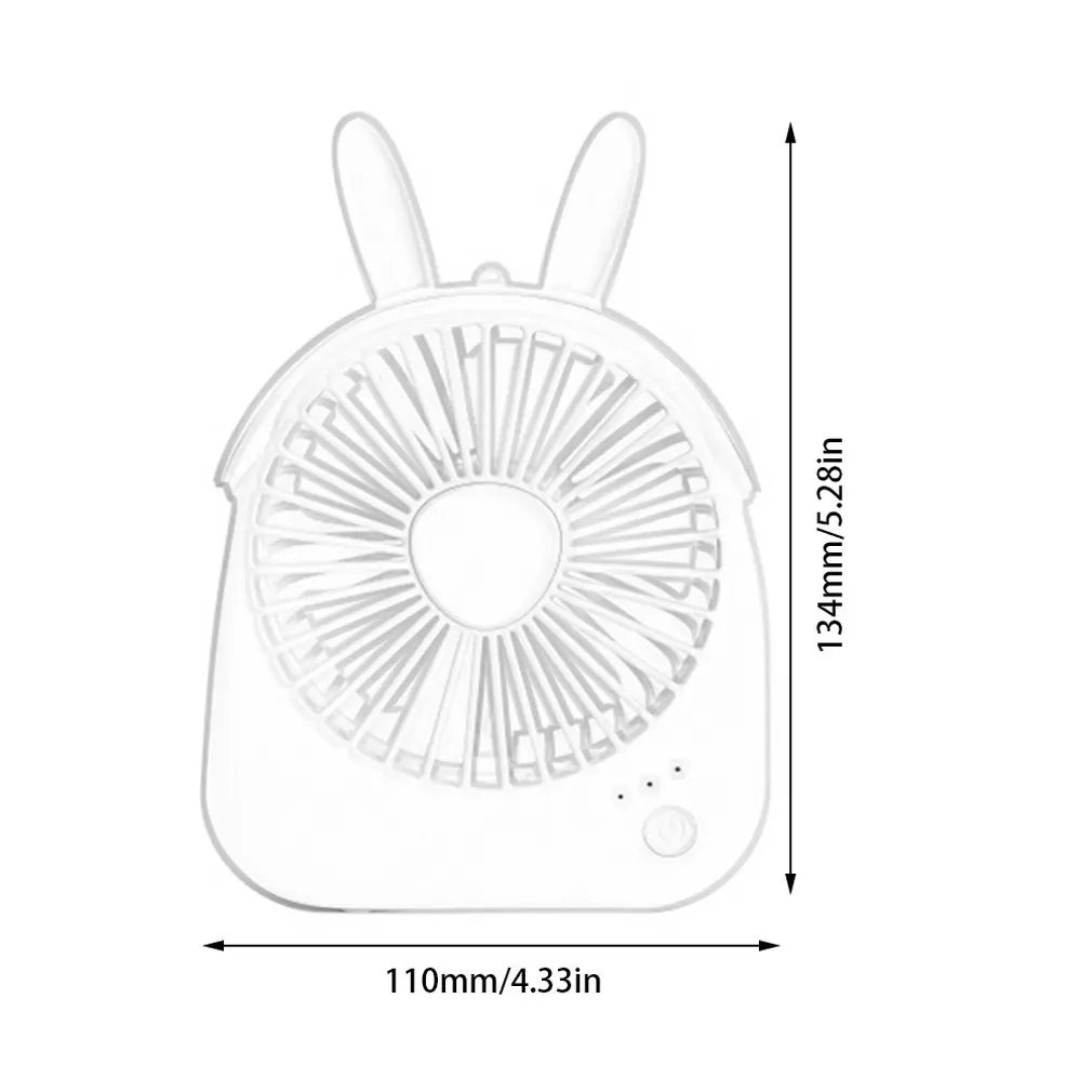 Usb Rechargeable Low Noise Mini Fan Summer Desktop Electric Cute Animal Figure Handheld | Бытовая техника