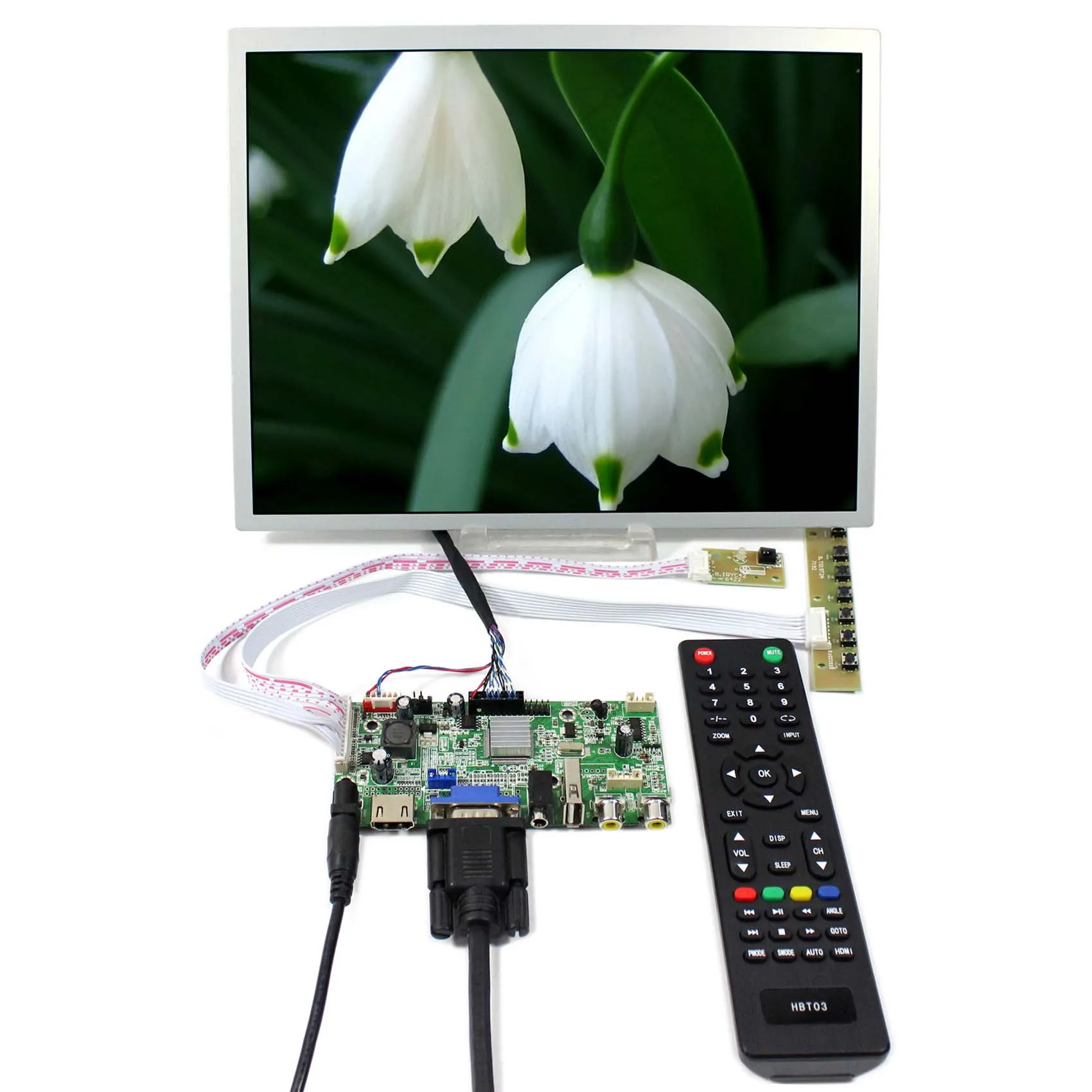 H DMI + VGA AV аудио плата ЖК контроллера с USB 12 1 дюймов 800x600 LQ121S1LG75 Экран|board board|board hdmiscreen