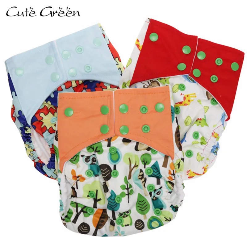 3 шт. подгузники для детей один размер|bamboo diaper|pocket cloth diapercloth pocket diaper |