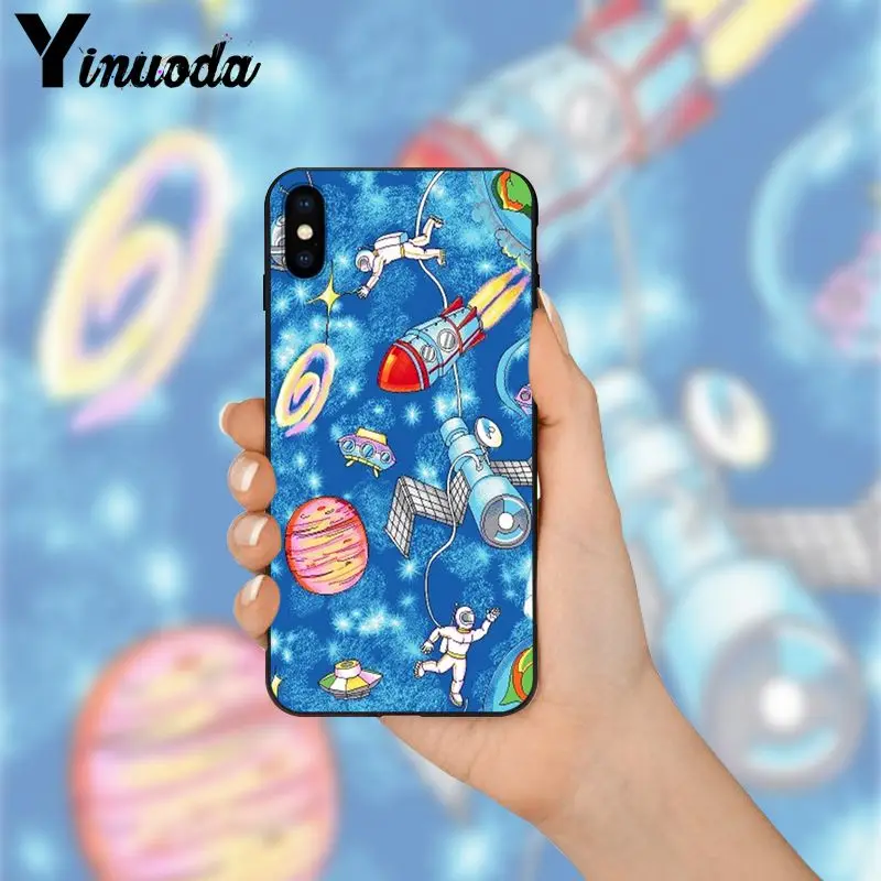 Yinuoda Babaite милый Galaxy Космический узор красочный умный чехол для телефона Apple iPhone 8 7 6