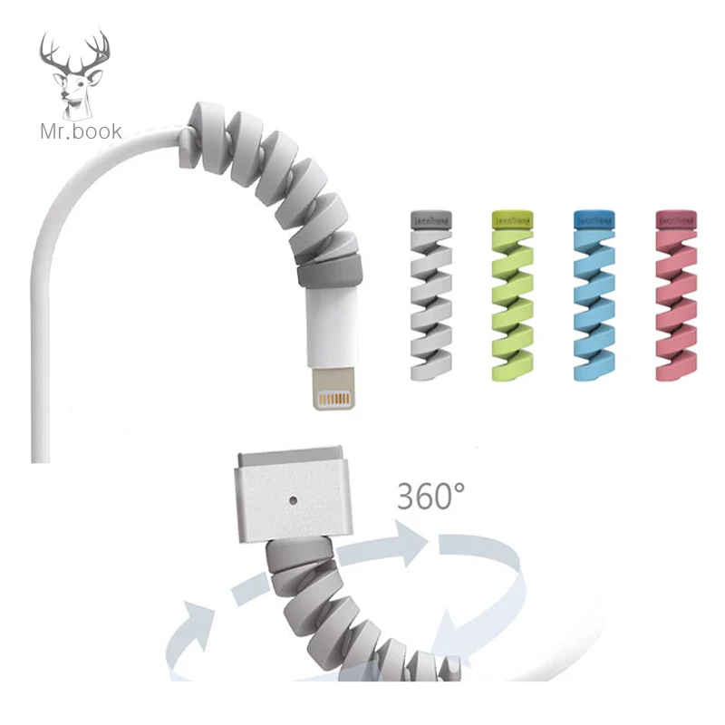 10 шт. защита для кабеля намотка чехол передачи данных от веревки пружинный шпагат