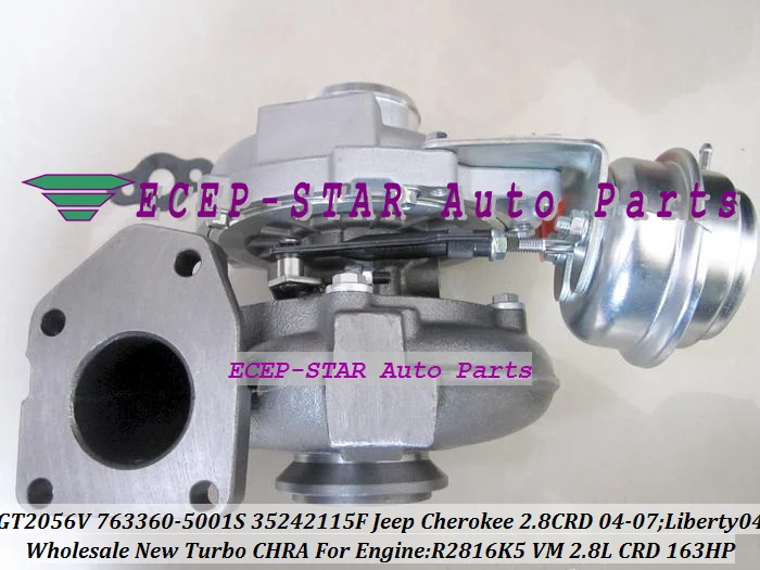 GT2056V 763360 757246 0001 35242112G Турбокомпрессор Для Jeep Cherokee CRD 2004 07 Liberty R2816K5 VM 2.8L 163HP|turbocharger