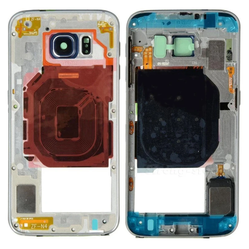 10 шт. новинка для Samsung Galaxy S6 G920F версия с одной картой рамка металлическая средняя