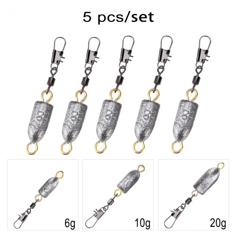 6g/8g/10g/20g прочный пуля Shaped для рыболовного грузила привести Вес песка Карп
