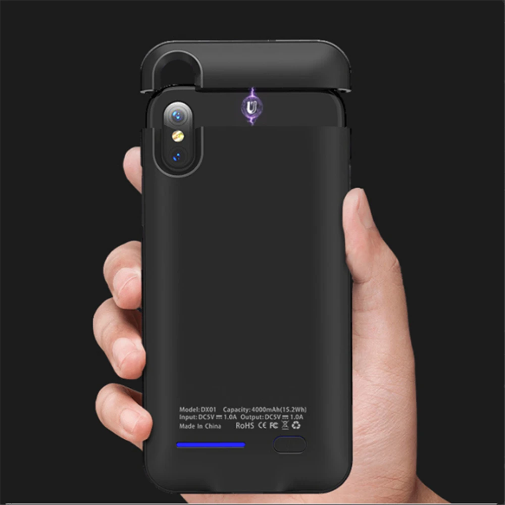 Автомобильные магнитные Чехлы KQJYS для зарядного устройства iPhone X XS внешний
