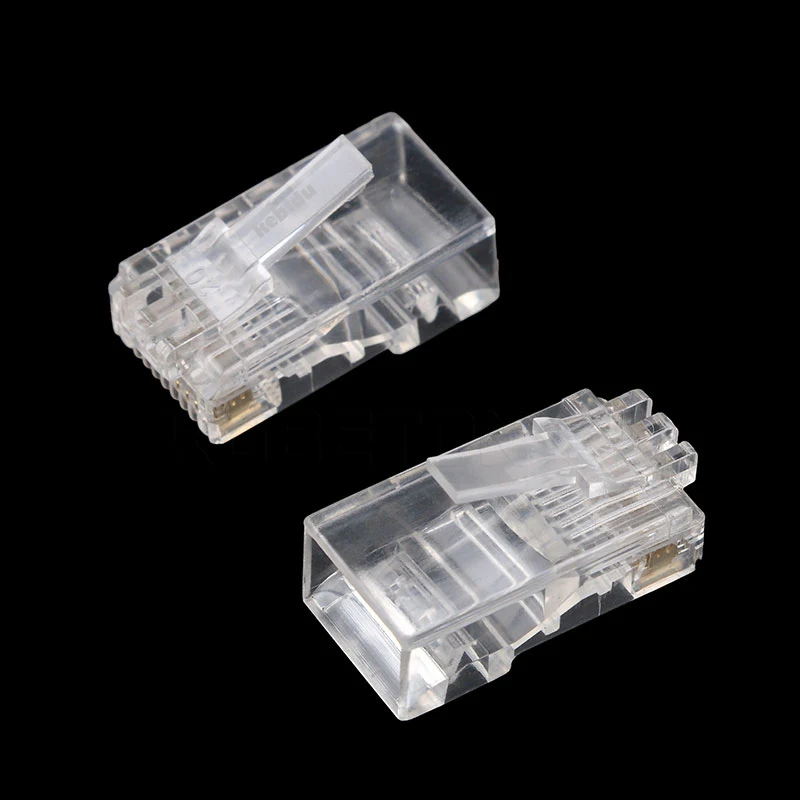 Kebidu 20 шт. RJ45 RJ 45 CAT5 CAT6 модульный разъем 8P8C сетевой Ethernet 8 контактов Сетевые