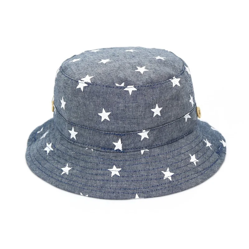 Baby Soft Cotton Summer Hat Infant Newborn Bucket Denim Toddler Kids Tractor Cap Boys Girls Star Sun | Детская одежда и обувь