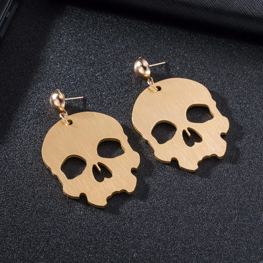 Новое поступление абстрактные модные открытые висячие серьги с лицом для