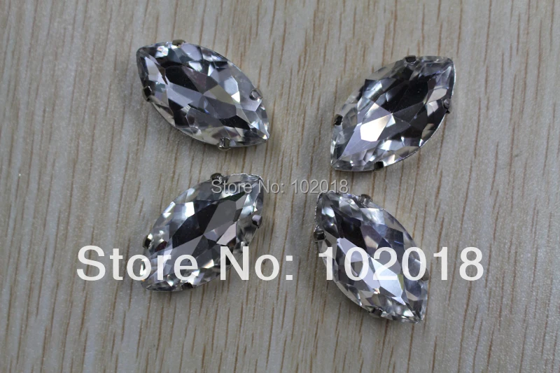 Стразы в форме навета с острыми стразами 9*18 мм прозрачные цветные коготь 100