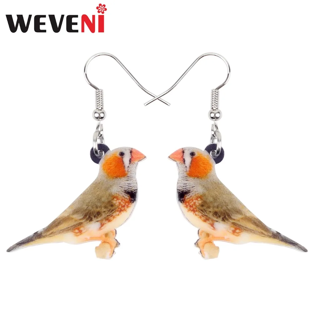 Серьги в виде птиц WEVENI акриловые серьги | Украшения и аксессуары