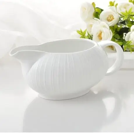500ml Кувшин Для кофе, молока молочный чертополох Роман полосатый керамический молочный кувшин - Цвет: 500ml