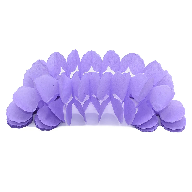 light purple 3,6 м бумажные гирлянды в форме клевера Свадебные вечерние украшения для дома Красивые Детские занавески для душа Свадебные автомобильные гирлянды - Цвет: light purple