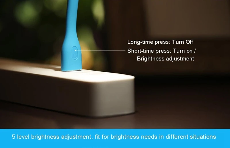 Новое прибытие Xiaomi Мини USB светильник Портативный Светодиодная лампа Xiaomi блестящие светодиодный светильник с переключателем Управление 5V 1,2 W для Мощность банк/промышленный компьютер