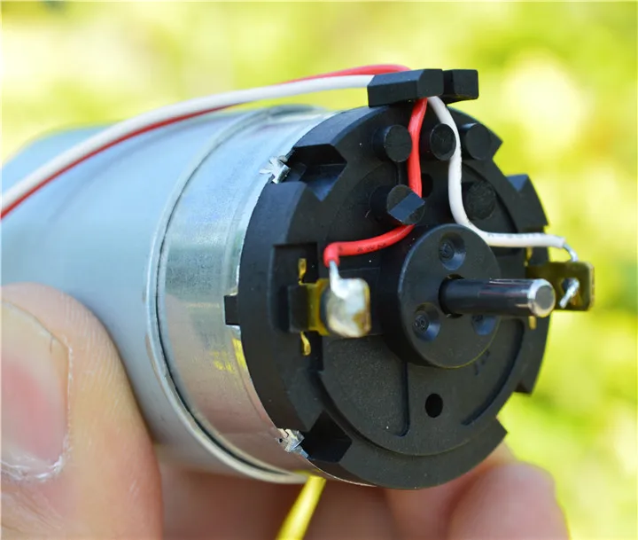 12В-24В R555 мини двойной выходной вал двигатель постоянного магнита 2500 об/мин-5000