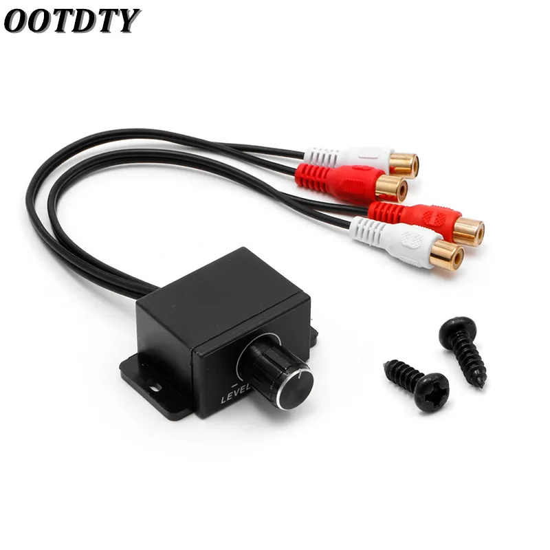 

OOTDTY Universal Car Audio Amplifier Bass RCA Level Remote Volume Control Knob LC-1 New