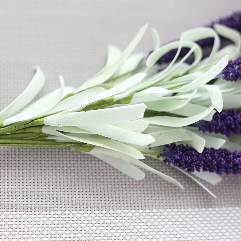 Горячая Распродажа Свадебный декор с 12 головками искусственные цветы лаванды