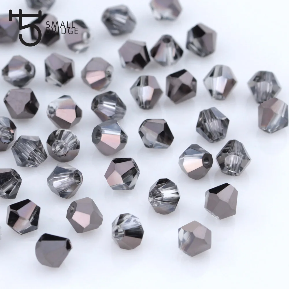 Бусины биконусные из австрийского стекла 4/6 мм|crystal spacer beads|spacer beadsbead wholesale |